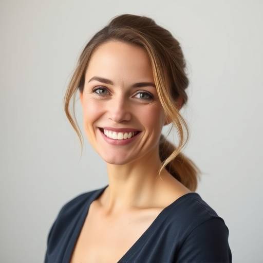 Portrait of Anya Petrova, co-founder, with a warm smile
