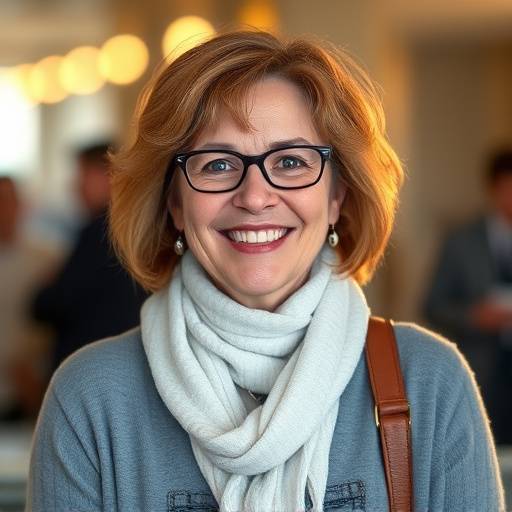 Portrait of Clara Hayes, a friendly community outreach coordinator